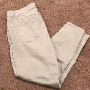 Lauren Conrad sage green skinny crop pants